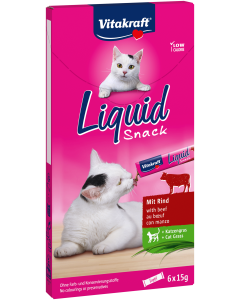 Liquid Snack mit Rind + Katzengras