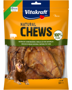 NATURAL CHEWS Natürliche Schweineohren, getrocknet